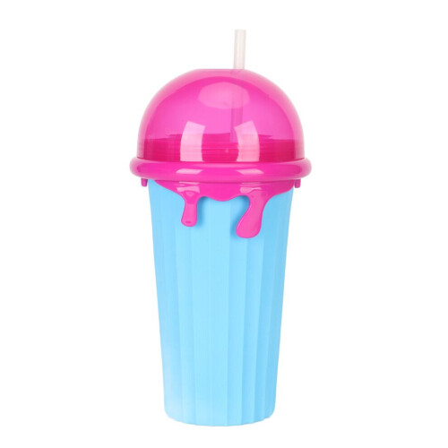 500ML Frozen Smoothies Cup Reusable Soft Silicone