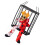 Scary Skull Cage Prisoner Haunted House Decor 4
