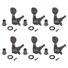 6 stuks stemmechanieken met doodskopmotief voor gitaar