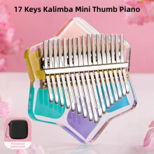 Kalimba Mini Duimpiano 17 Toetsen Draagbaar Muziekinstrument
