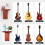 2 st multifunktionell vägggitarrhängare DIY-kit 4