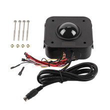 Beleuchtete 4,5 cm runde LED-Trackball-Maus PS/2