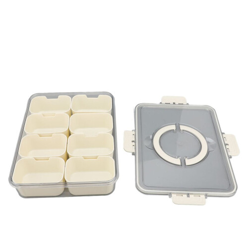 Portable Snackle Box Container Plastic Divided 1