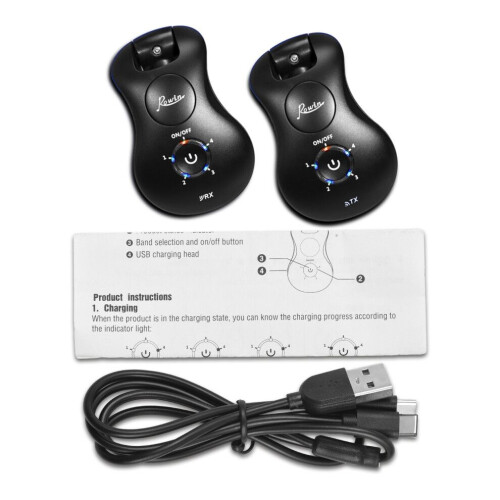 2.4G trådlöst gitarrsystem uppladdningsbart gitarrsystem 2