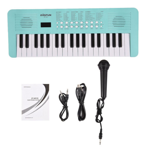 Piano electrónico de 37 teclas, 200 tonos