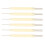 6 Pcs Transfer Needle 3.6mm Pitch 1X3 Fine 3