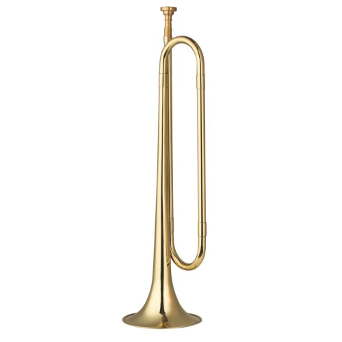 Messing C bugelsignaal vergulde trompet cavalerie 1