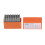 27 st metallstämplar orange högkolstål 2