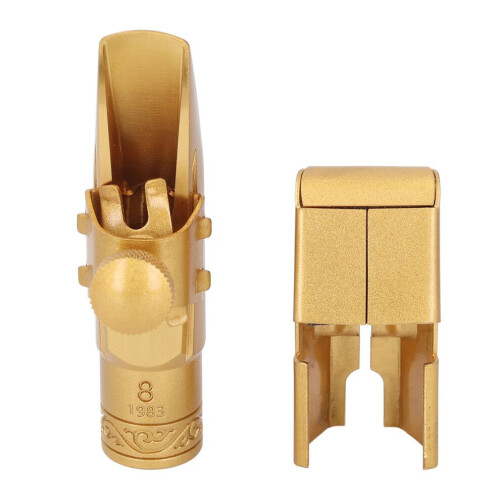 Bec de saxophone soprano avec ligature