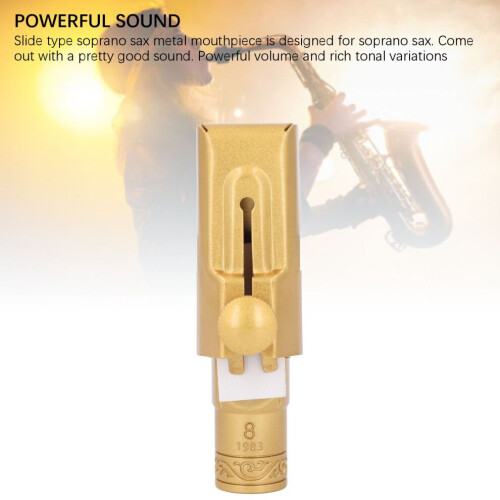 Bec de saxophone soprano avec ligature 1