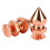 100 Sets Spiked Cone Spike Plug Rose Gold High 2