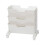 Movable Bookshelf White 3 Layers Large Capacity 2