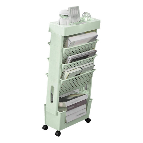 Movable Bookshelf Multipurpose Large Capacity 1