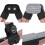 Dubbelt gitarrstativ A-ram fällbart justerbart 1