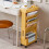Movable Bookshelf Multilayer Capacity Rotatable 5