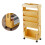 Movable Bookshelf Multilayer Capacity Rotatable 3