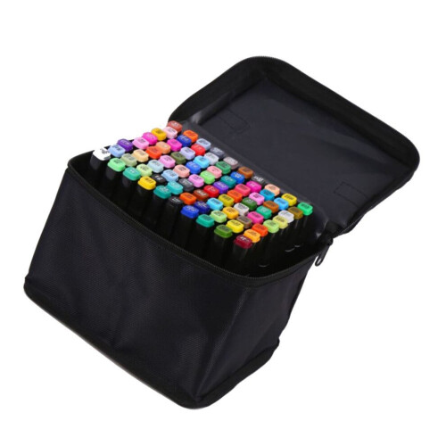 80 Colored Double Head Marker Pens Easy to Color 1