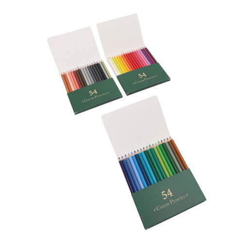 Buntstifte, 54 Farben, weiche, glatte Minen 1