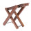 Tabouret repose-pieds PUNK en noyer noir 2
