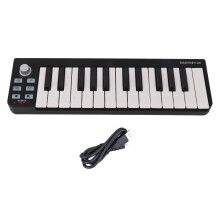 Draagbaar MIDI-keyboardcontroller mini met 25 toetsen en USB-aansluiting