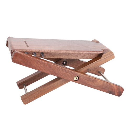 Tabouret repose-pieds PUNK en noyer noir 2