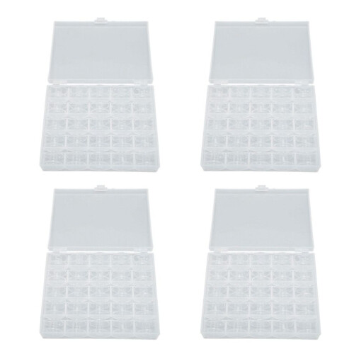 10 Sets Plastic Sewing Machine Bobbins with 25 2