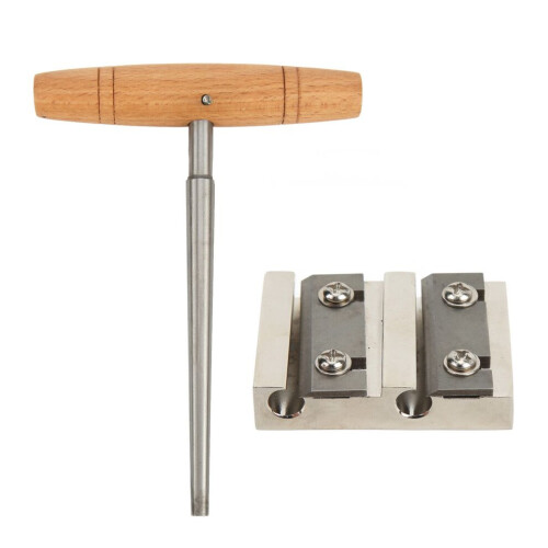 Geigenwerkzeug-Set, Metallklinge, Holzgriff, scharf