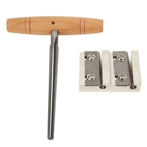 Geigenwerkzeug-Set, Metallklinge, Holzgriff, scharf 2