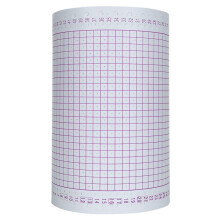 Rollo de 100 tarjetas perforadas rojas de 24 puntadas para tejer