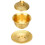 3 Pcs Set Chinese Tea Cup 300ML Brass Relief 2