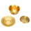 3 Pcs Set Chinese Tea Cup 300ML Brass Relief 4