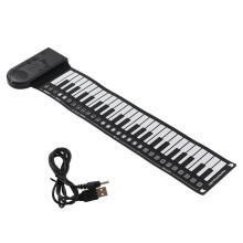 Handrollklavier mit 49 Tasten, tragbar, faltbar, elektrisch