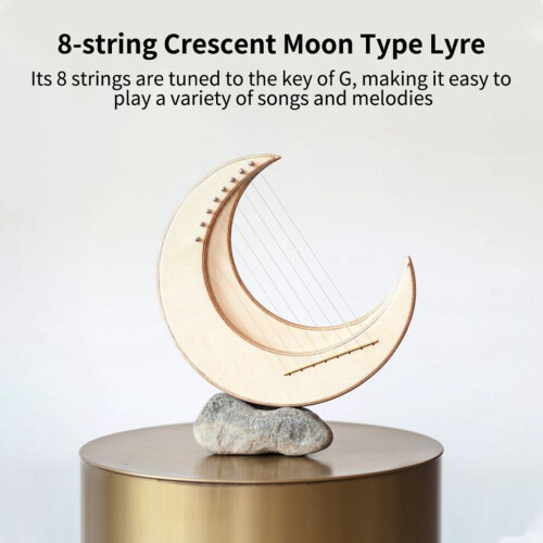 8-string Crescent Moon Type Lyre G Key Portable 1