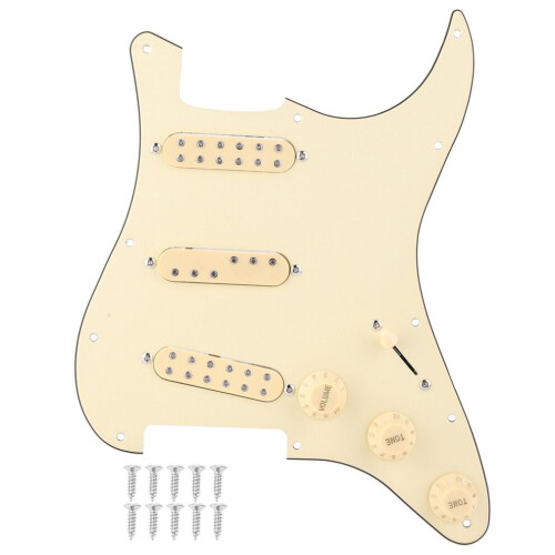 SSS29 Beige Plastic Electric Guitar Loaded