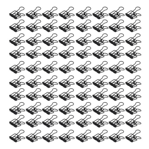 80 stuks holle bindclips van 1,8 cm, stevig metaal