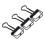 80 stuks holle bindclips van 1,8 cm, stevig metaal 2