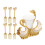 Swan Base Gaffelhållarset Elegant Multifunktionell 5