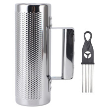 Metal Guiro Shaker with Scraper Stainless Steel