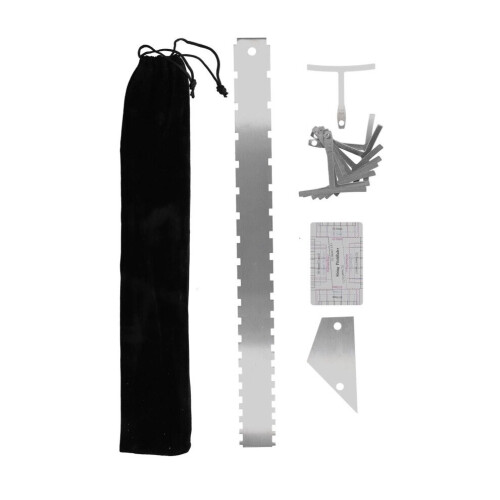 Guitar Measuring Tool Set Silver Neck Arc Chord