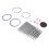 13 par rundstickor i set, 3-10 mm 3
