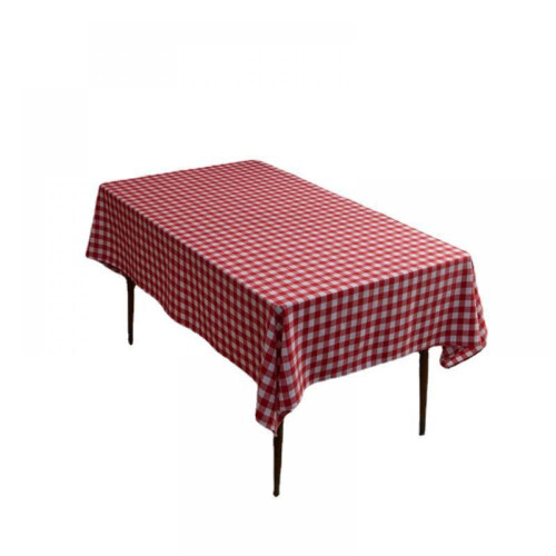Κάλυμμα τραπεζιού Gingham για ορθογώνιο τραπέζι, τραπεζομάντιλο δεξιώσεων με