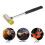 Yellow Guitar Plastic Hammer Brass Rubber Head 5