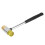 Yellow Guitar Plastic Hammer Brass Rubber Head 3