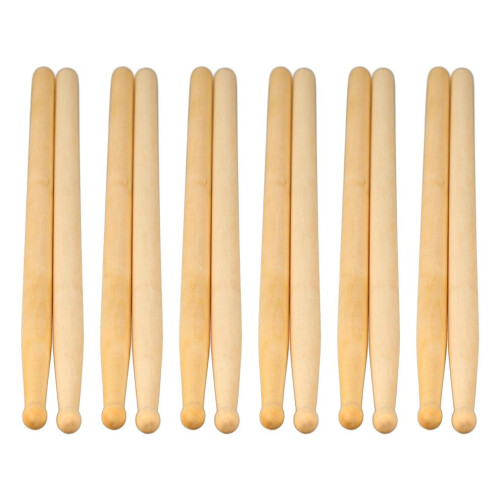 12 Pair Drumsticks Maple Wood Lightweight Drum 2