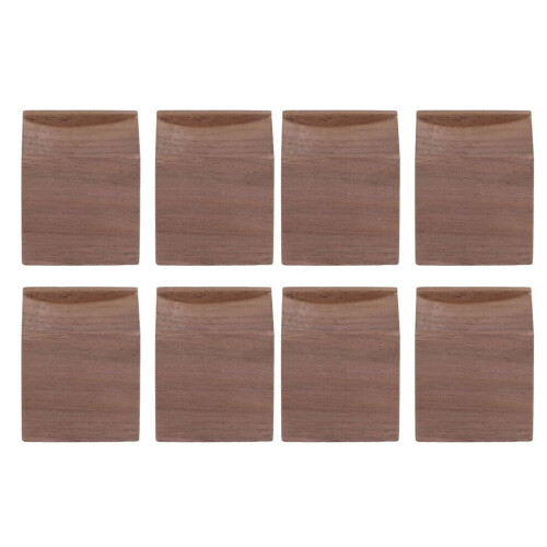 8 stuks draagbare, transparante houten diffusers voor etherische oliën