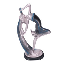 Estatua de niña bailarina, elegante bailarina artesanal