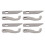 8Pcs Serger Knife Strong Durable Metal Accurate 1