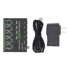 4-Kanal-Stereo-Soundmixer mit geringem Rauschen und 6,35-mm-Klinkeneingang
