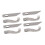 8Pcs Serger Knife Strong Durable Metal Accurate 3