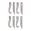 8Pcs Serger Knife Strong Durable Metal Accurate 5